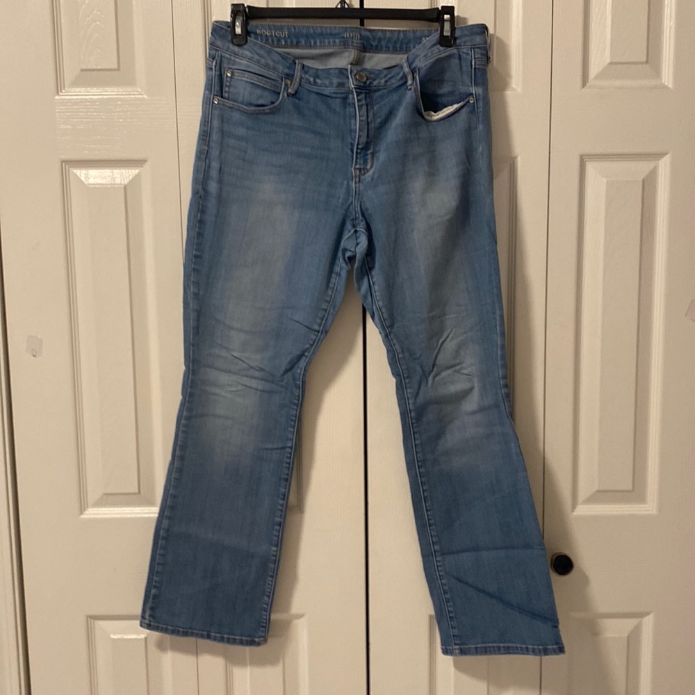 a. n. a. Bootcut jeans size 16 in a faded blue